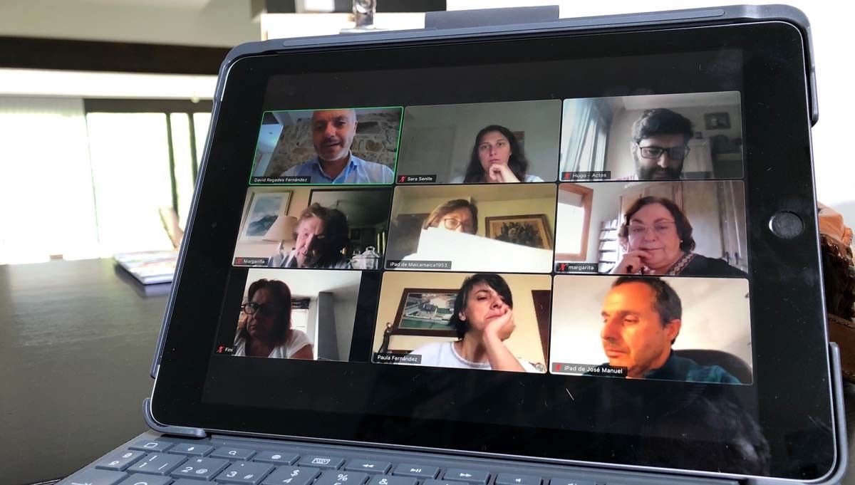 Comité ejecutivo provincial del PSdeG-PSOE reunido de manera telemática
