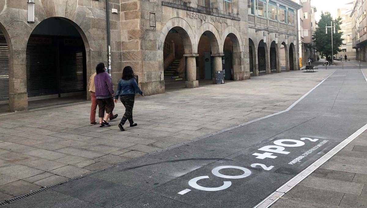 Acción de calle de la campaña Efecto PO2