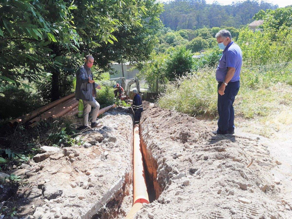 Obras de saneamiento en la aldea de Ermelo