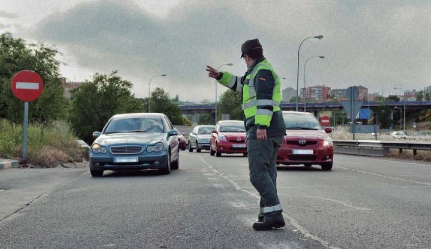 Control da Garda Civil de Tráfico