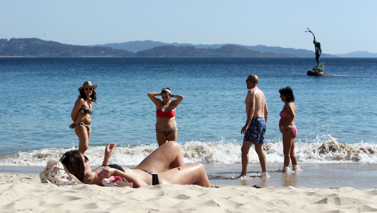 Praia de Silgar, en Sanxenxo