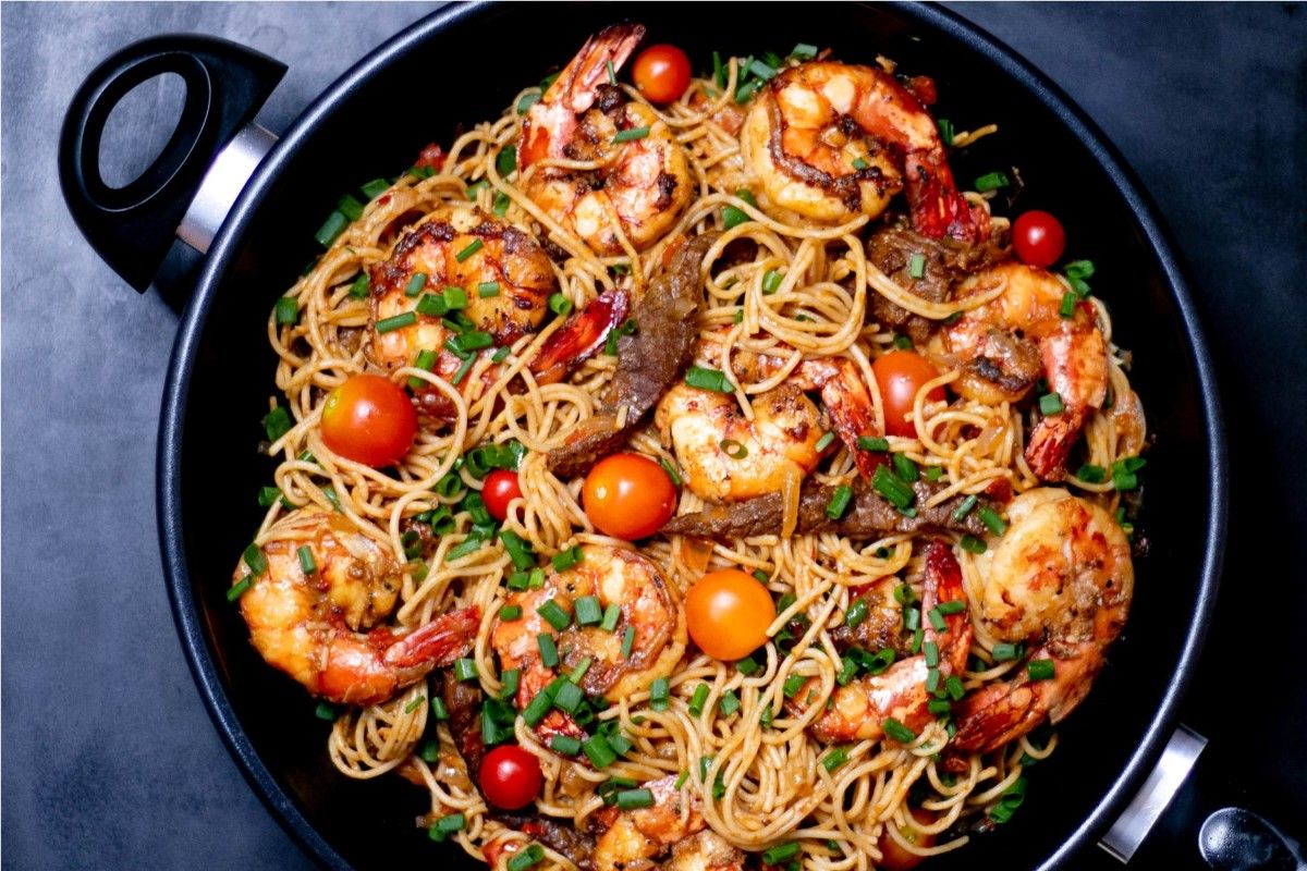 Fideos a la marinera