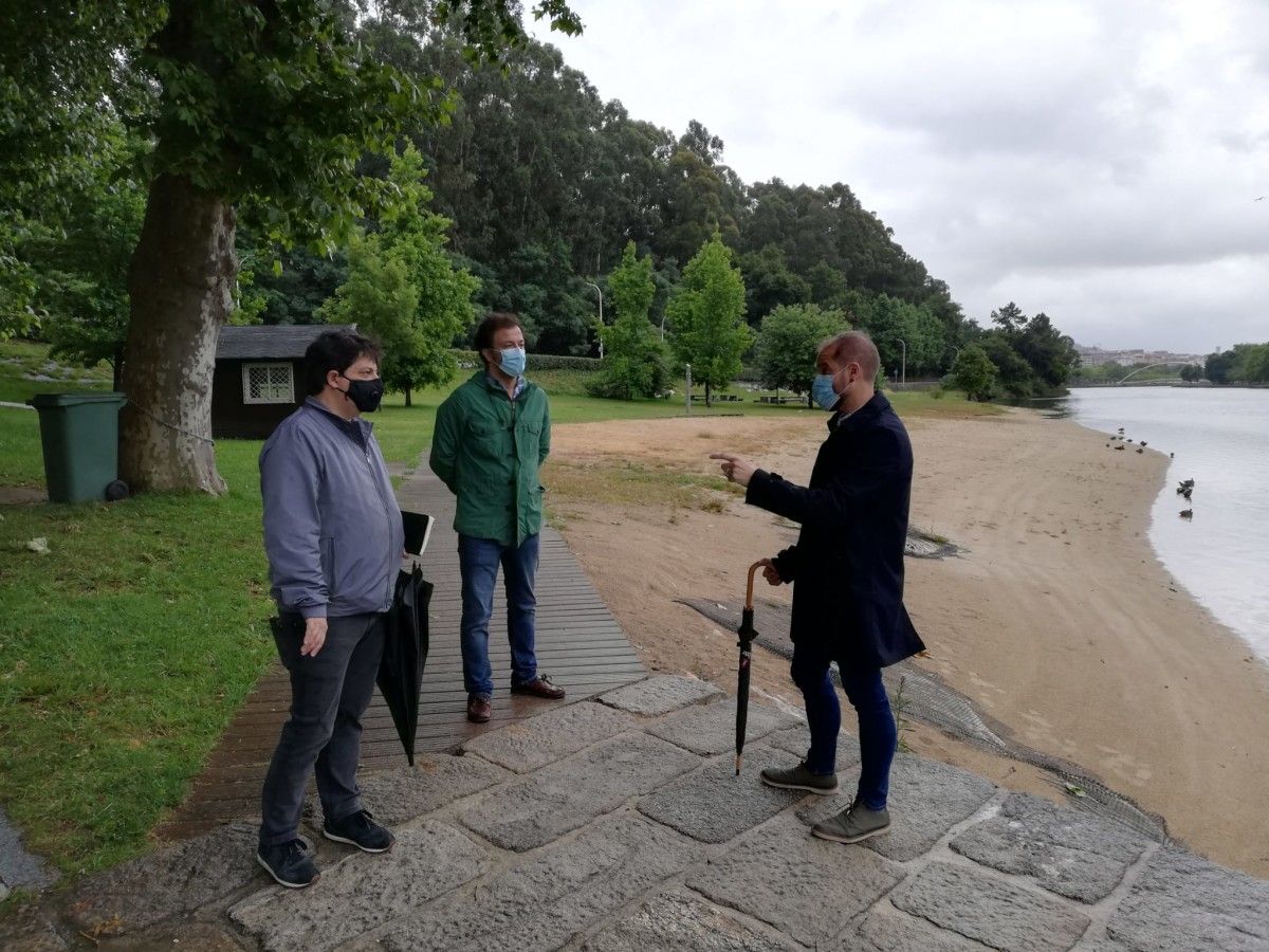 Visita a la playa fluvial del Lérez
