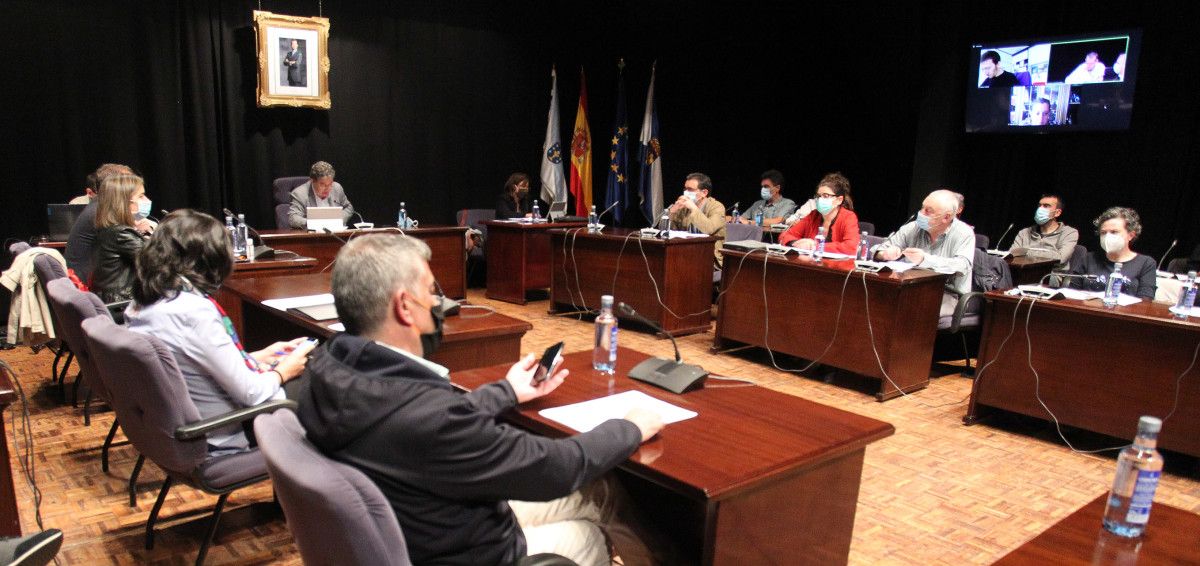Pleno municipal en Pontevedra, el primero de la "nueva normalidad"