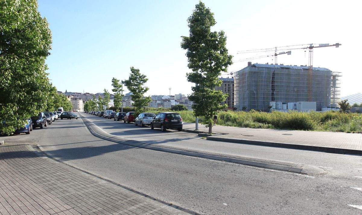 Edificio en construción na zona de Tafisa
