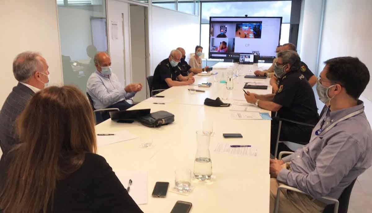Reunión del comité provincial de coordinación policial antiincendios de la Xunta para la provincia de Pontevedra