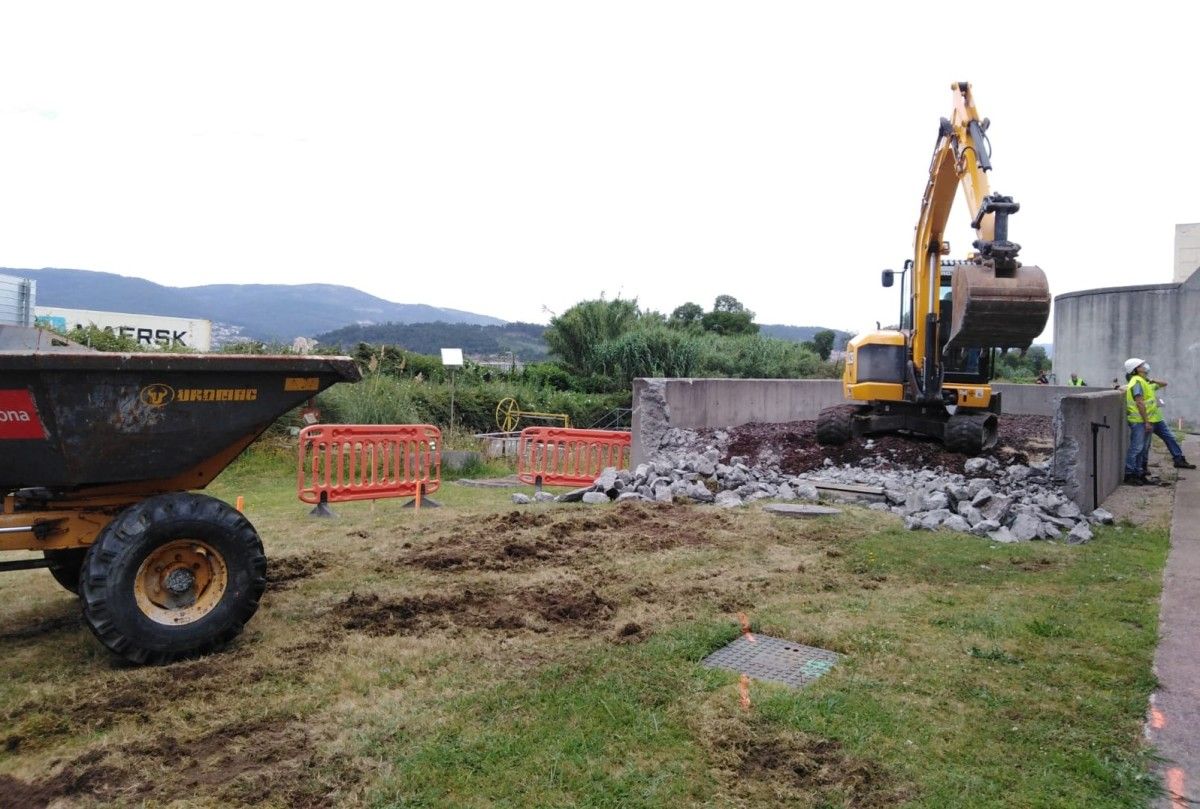 Inicio das obras na depuradora dos Praceres
