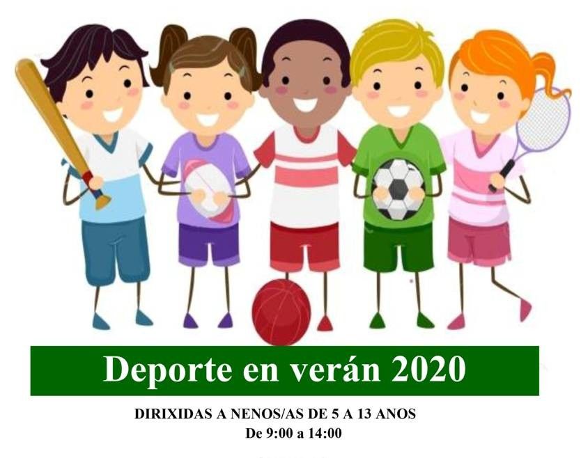 Cartel do programa de conciliación e deporte en Cerdedo-Cotobade