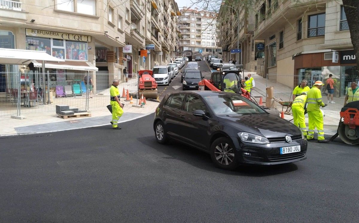 Zona do Paseo de Silgar na que se implantará a preferencia peonil