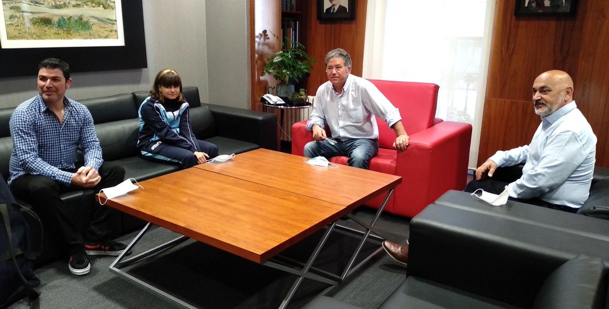 Recepción a Pilar Garnelo no Concello de Pontevedra