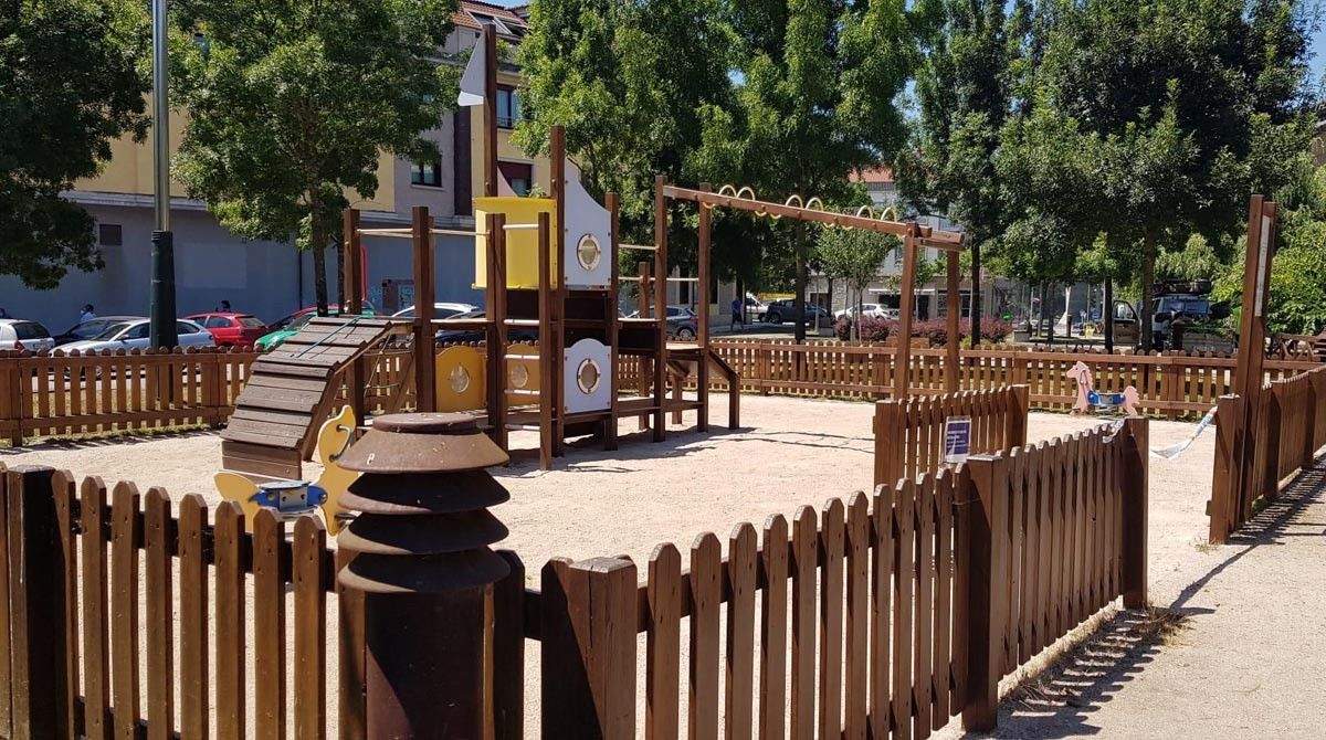 Un dos parques infantís de Pontevedra