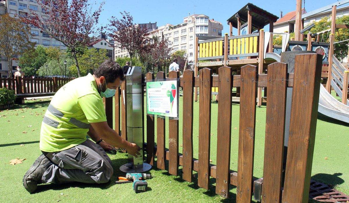 Reapertura dos parques infantís de Pontevedra