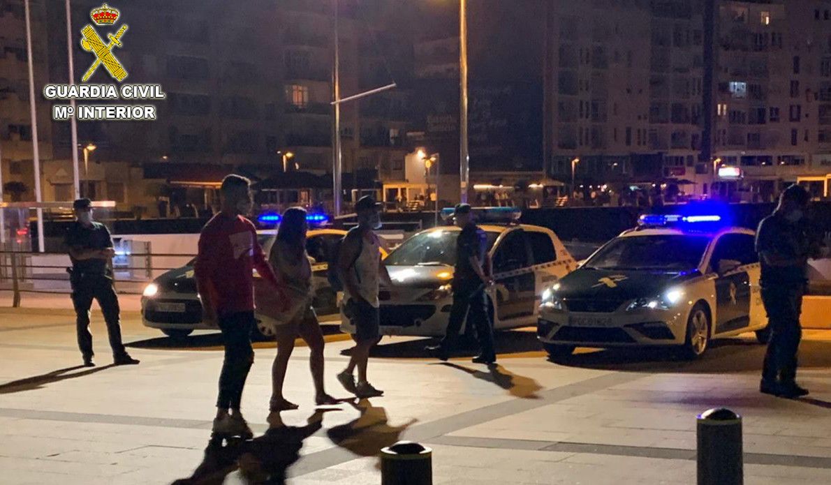 Operativo de control da Garda Civil en Sanxenxo