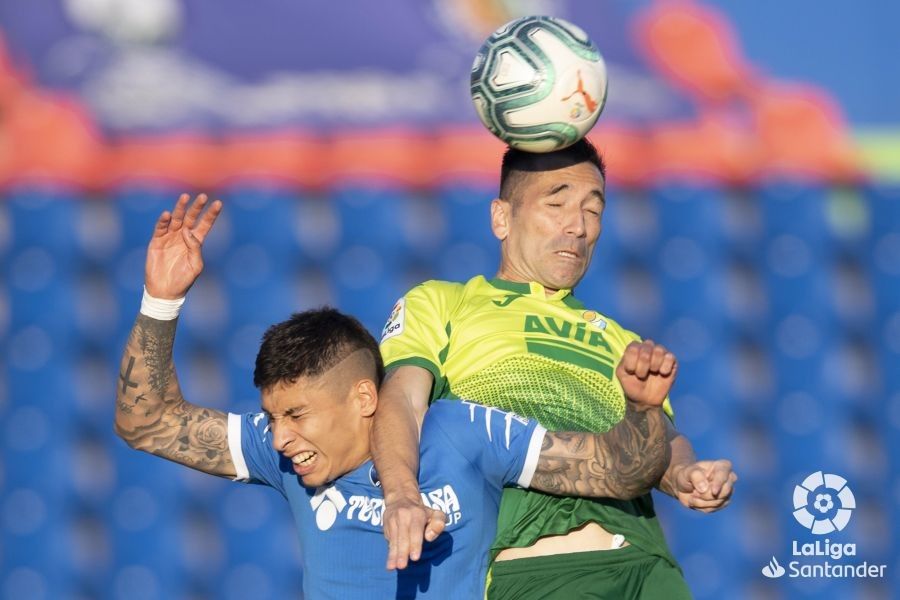 Charles, en un partido de liga con el Eibar en Getafe
