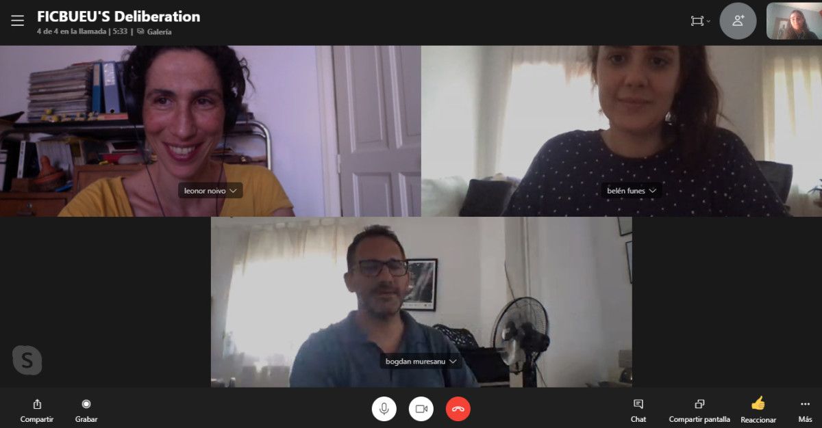 Reunión virtual del jurado internacional del FICBUEU 2020