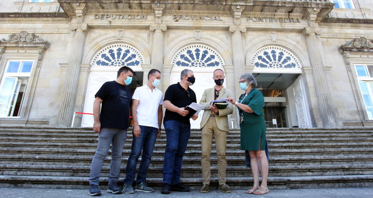 Rolda de prensa dos representantes da Fanpa e Foanpas