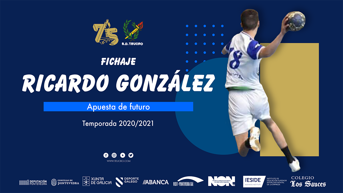 Anuncio da fichaxe de Ricardo González polo Teucro