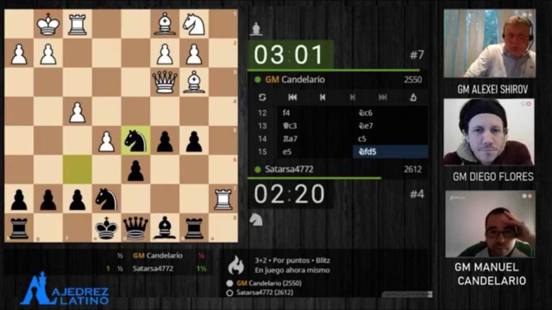 Partida online do Torneo Cidade de Pontevedra de xadrez