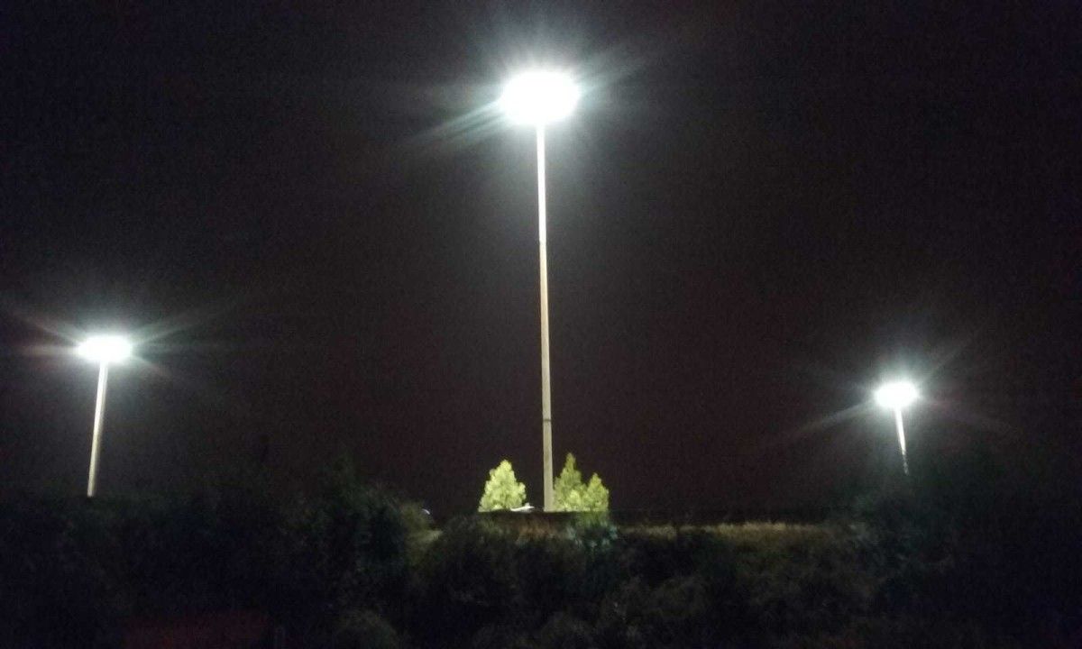 Iluminación led da glorieta elevada de Mollavao  