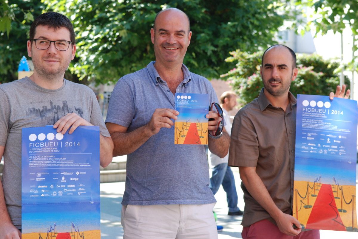 Andrés Lamosa, Félix Juncal y Manuel Pena presentan el FIC Bueu 2014