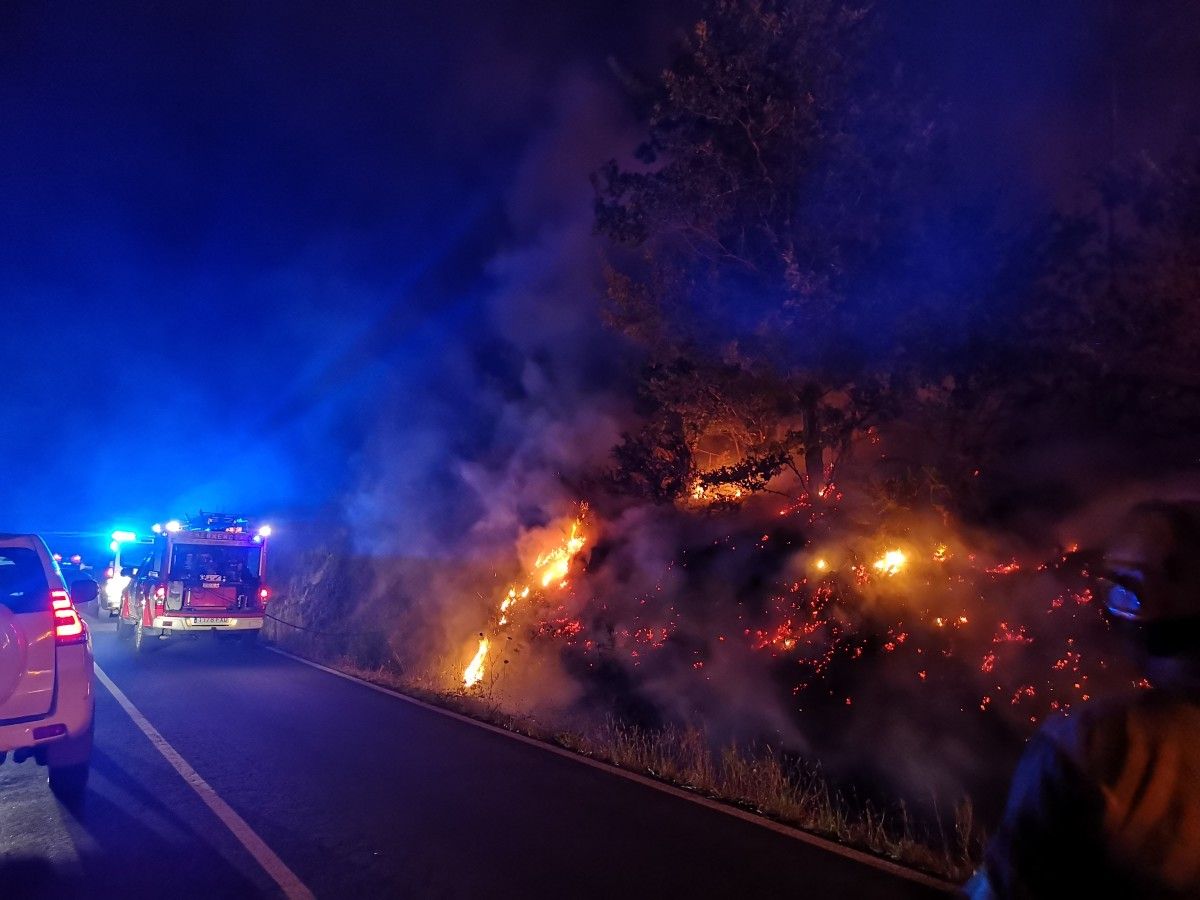 Incendio en Cuntis 