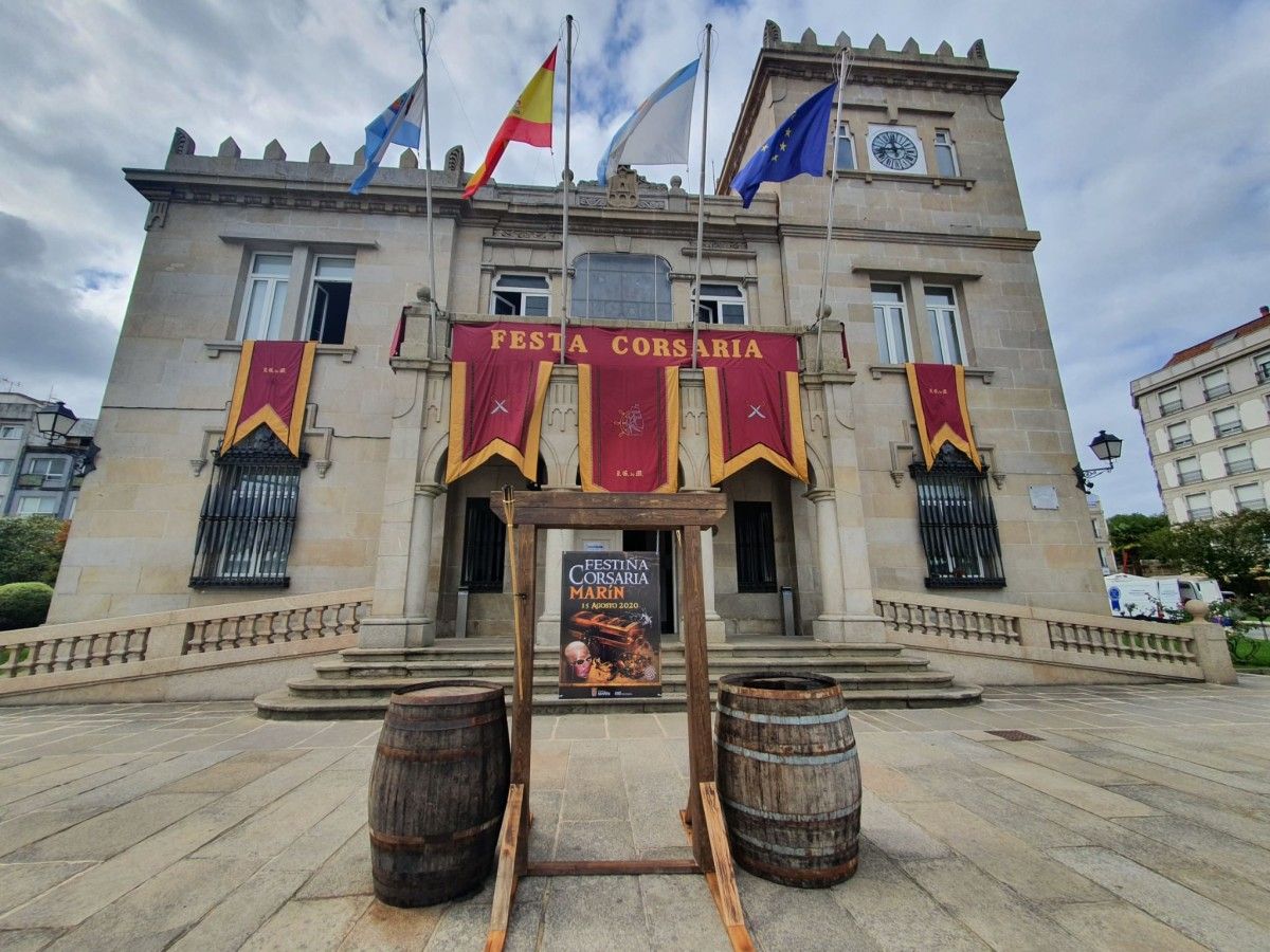 O Concello de Marín ambientado pola Festa Corsaria