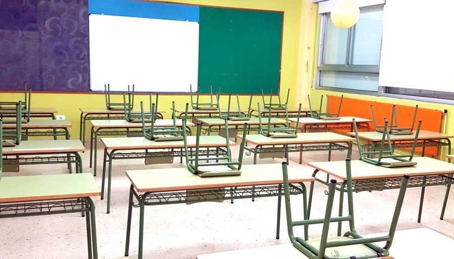 Aula do CEP Ríomaior de Vilaboa adaptadas para a emerxencia sanitaria