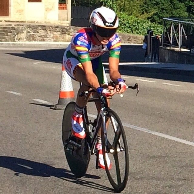 ÿscar González, no último campionato galego de contrarreloxo sub-23