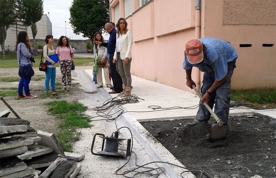 Visita ás obras do colexio Xunqueira 1 / ARQUIVO
