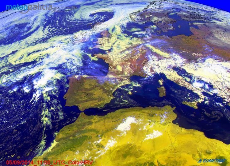 Mapa meteorolóxico do venres 5 de setembro