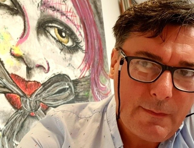El artista Franck Sastre