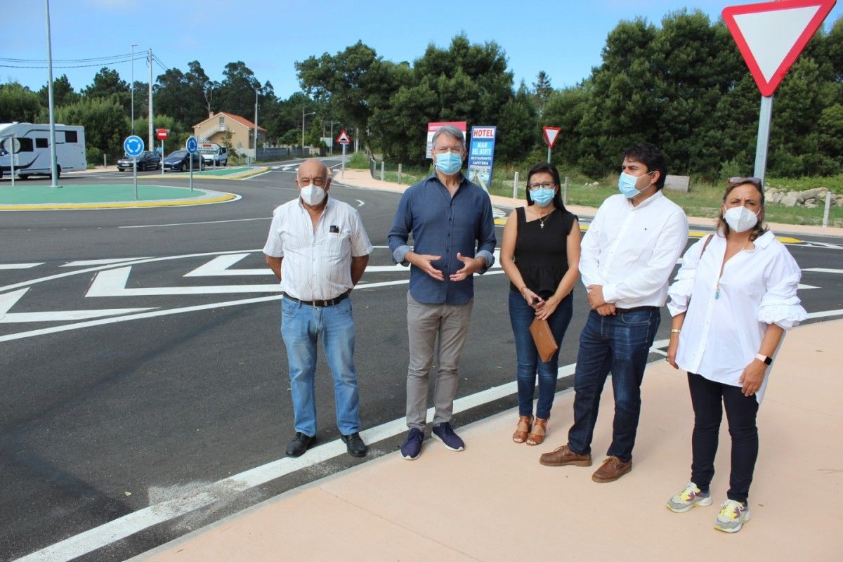 Inauguración da rotonda de San Vicente do Grove