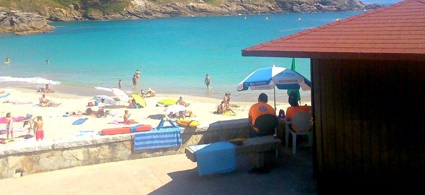 Socorristas en Sanxenxo