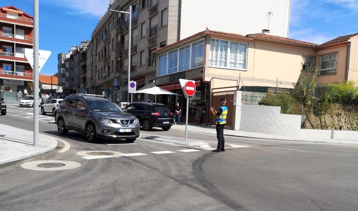 Control da Policía Local de Sanxenxo