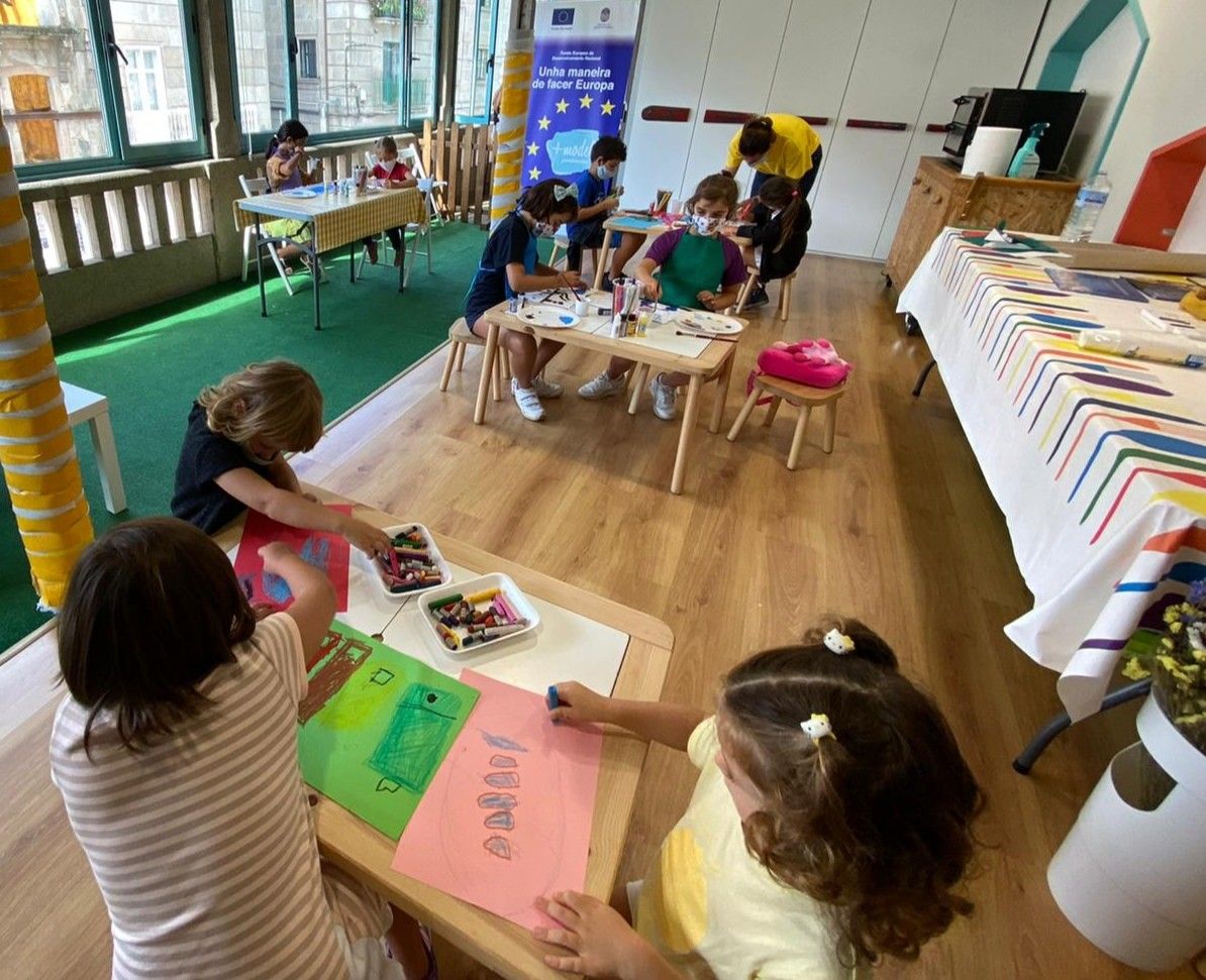 Taller de O Ganapán celebrado no Mercado de Abastos