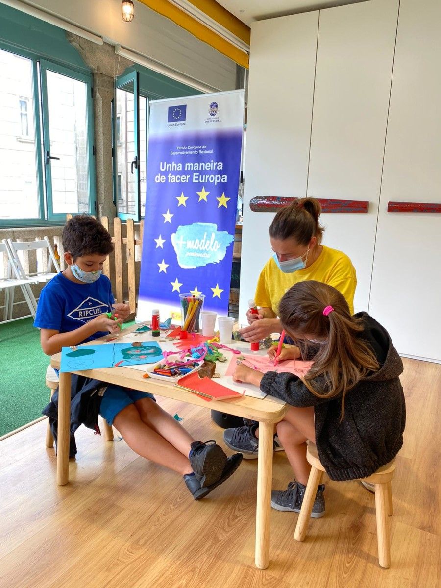 Taller de O Ganapán celebrado en el Mercado de Abastos