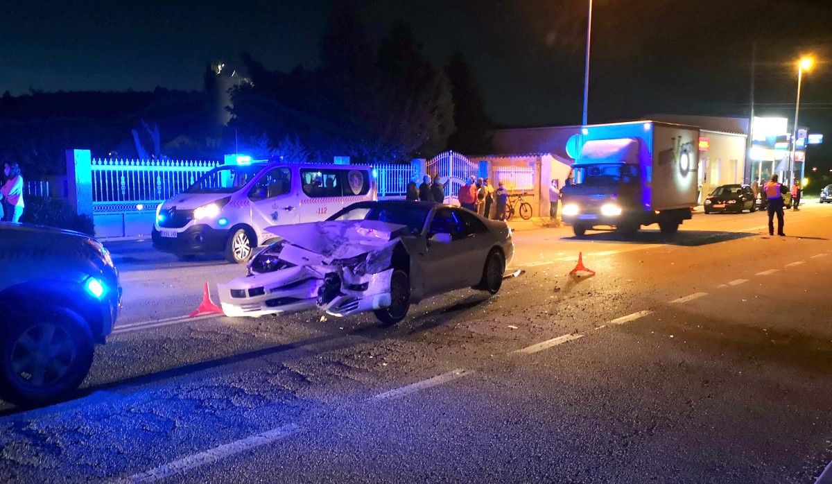 Accidente múltiple en el Concello de Portas