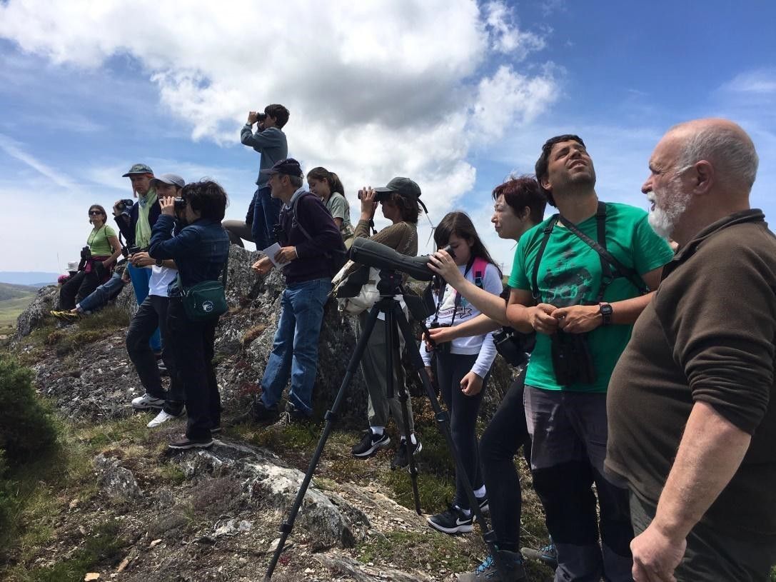 Observadores en la Serra do Suído