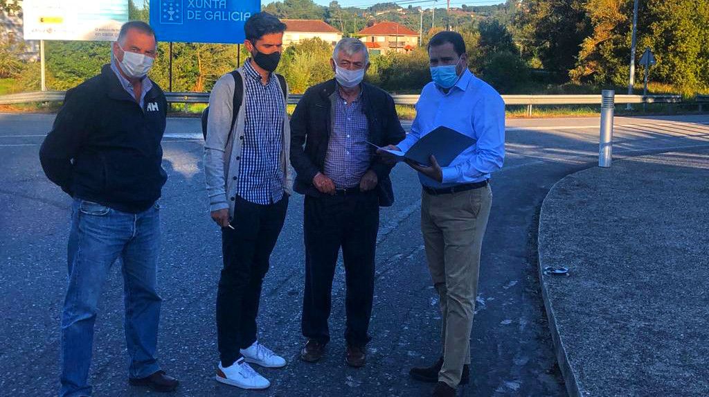 Sinatura da acta de replanteo da humanización da travesía de Tenorio