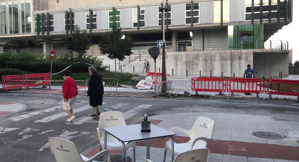 Obras na Avenida da Coruña