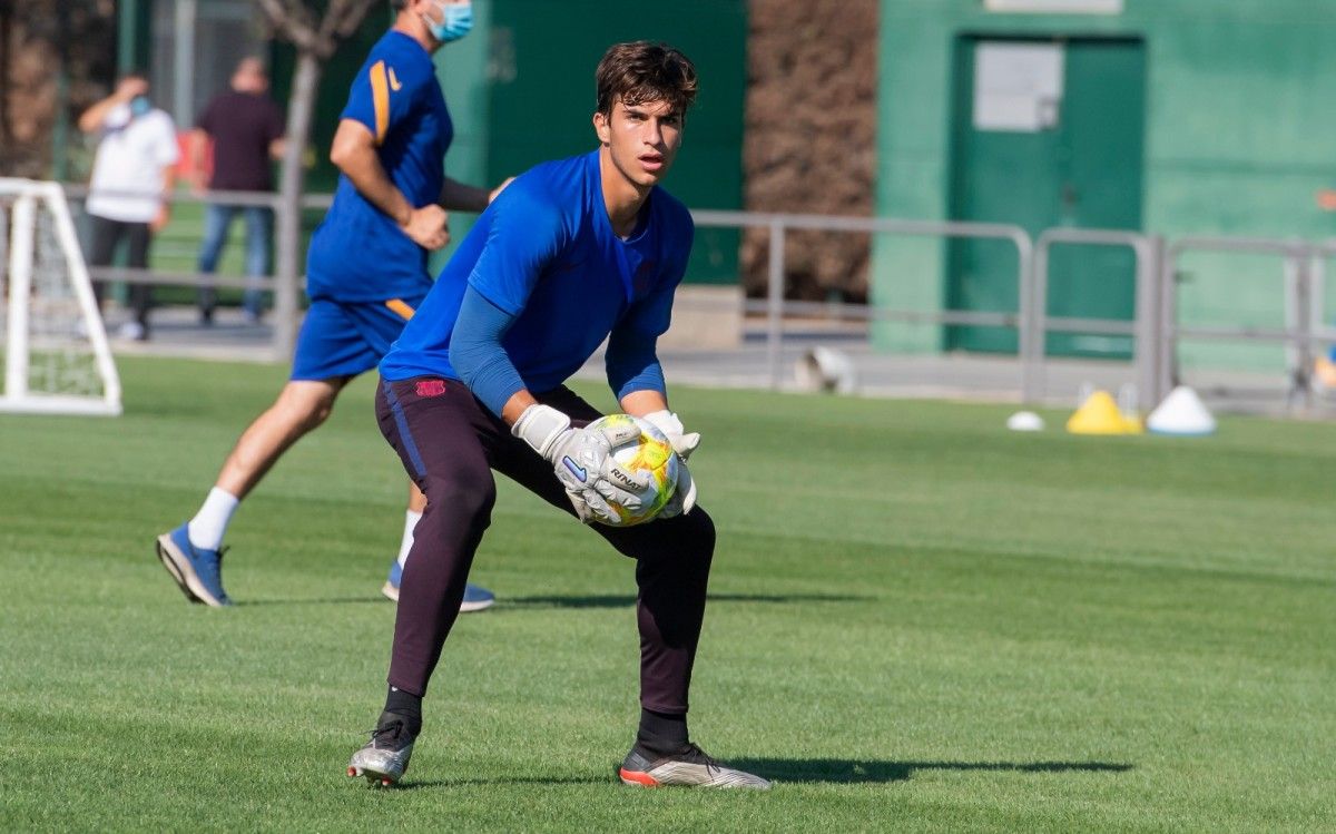 Coke Carrillo, durante un entrenamiento 