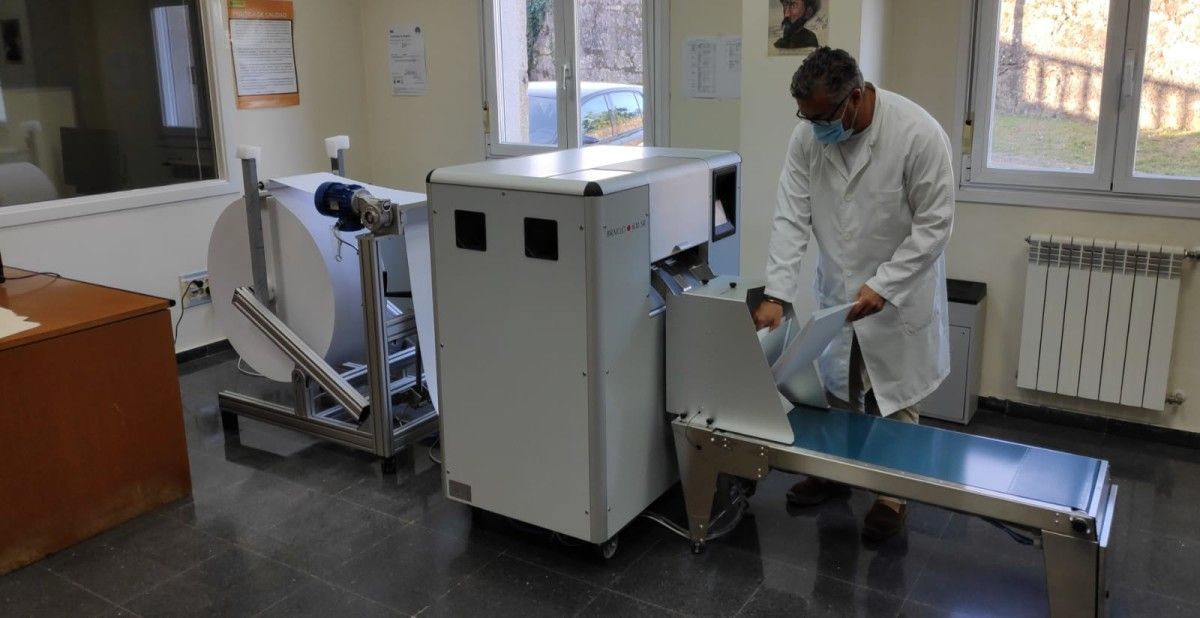 Preparación da volta ao cole no Centro de Recursos Educativos da Once en Pontevedra