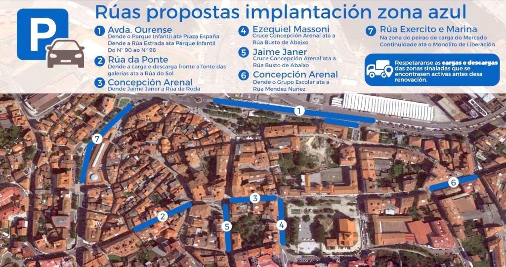 Proposta de zona azul para Marín