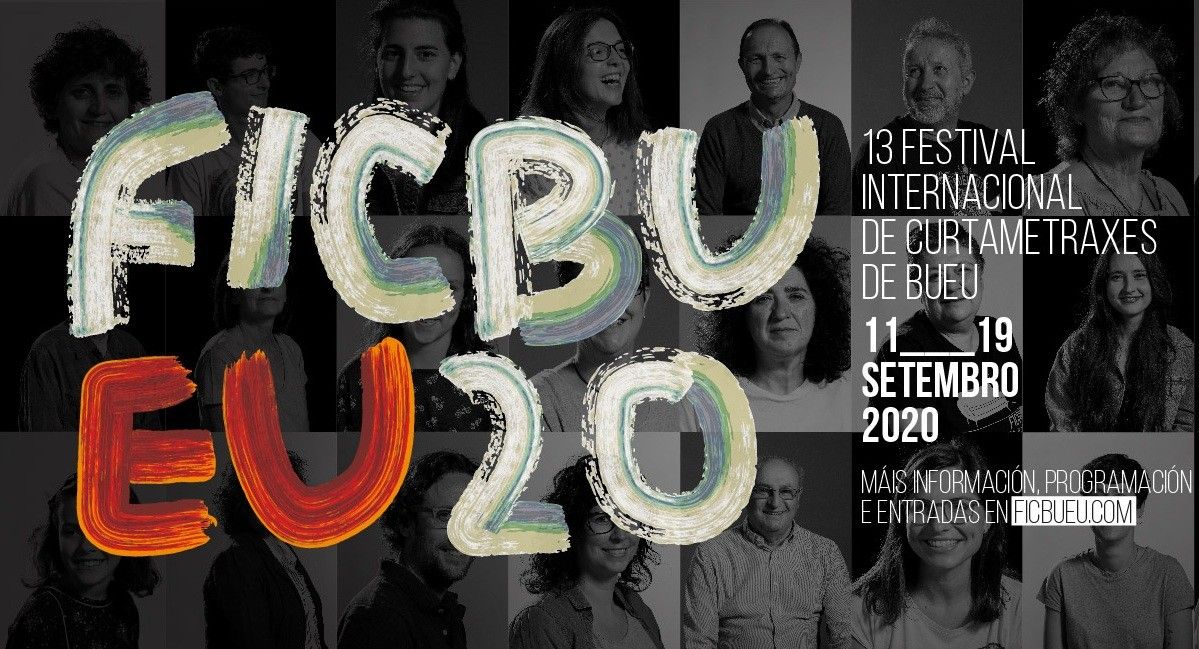 Cartel do Festival Internacional de Curtametraxes de Bueu (FICBUEU 2020)