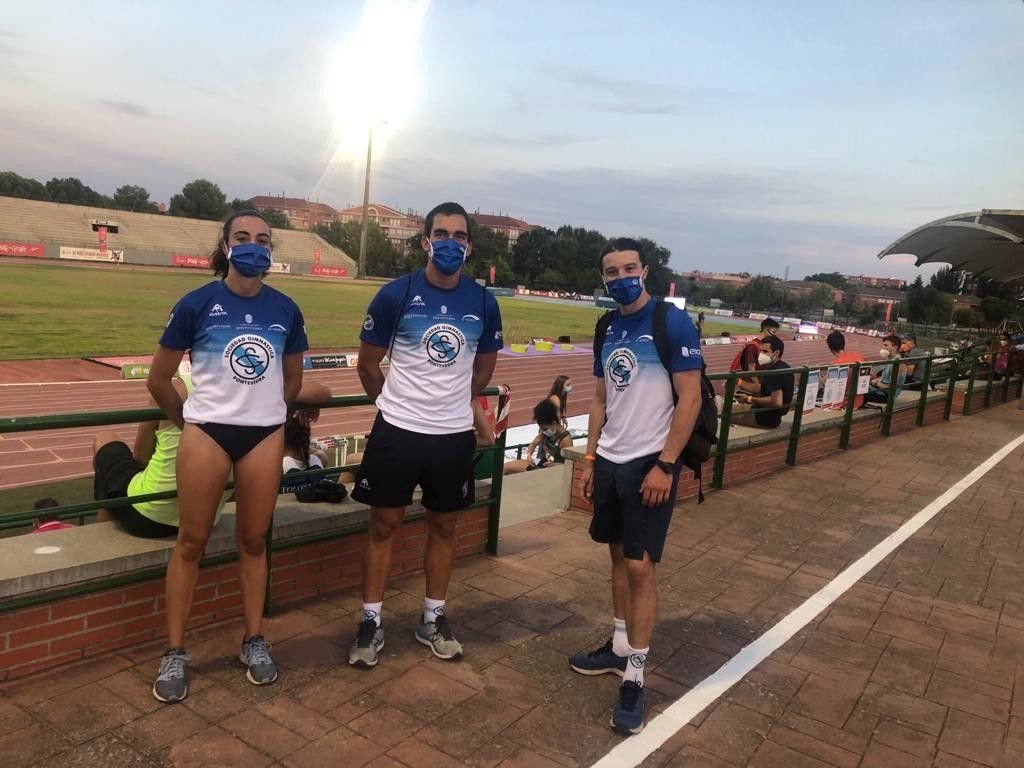 Atletas da Gimnástica no Campionato de España celebrado en Madrid