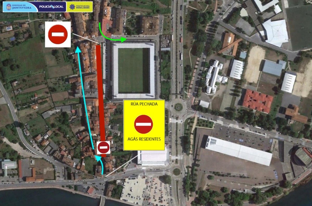 Restricciones previstas en el barrio de O Burgo por las obras en la Avenida da Coruña