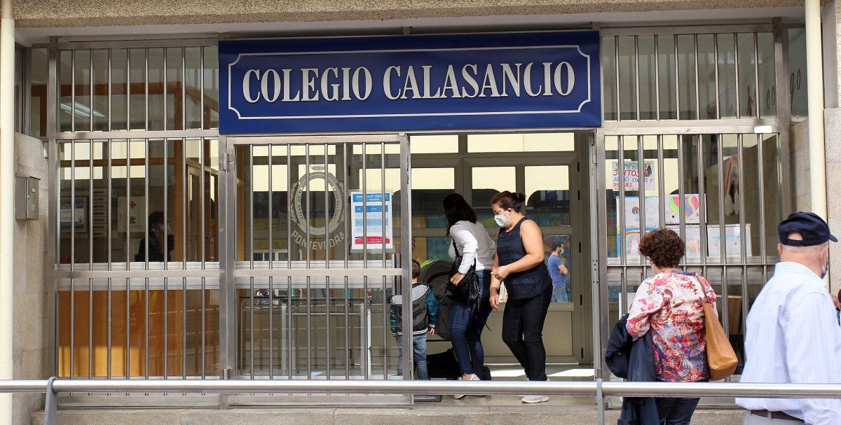 Jornada de reapertura del Colegio Calasancio tras el cierre por un brote de COVID