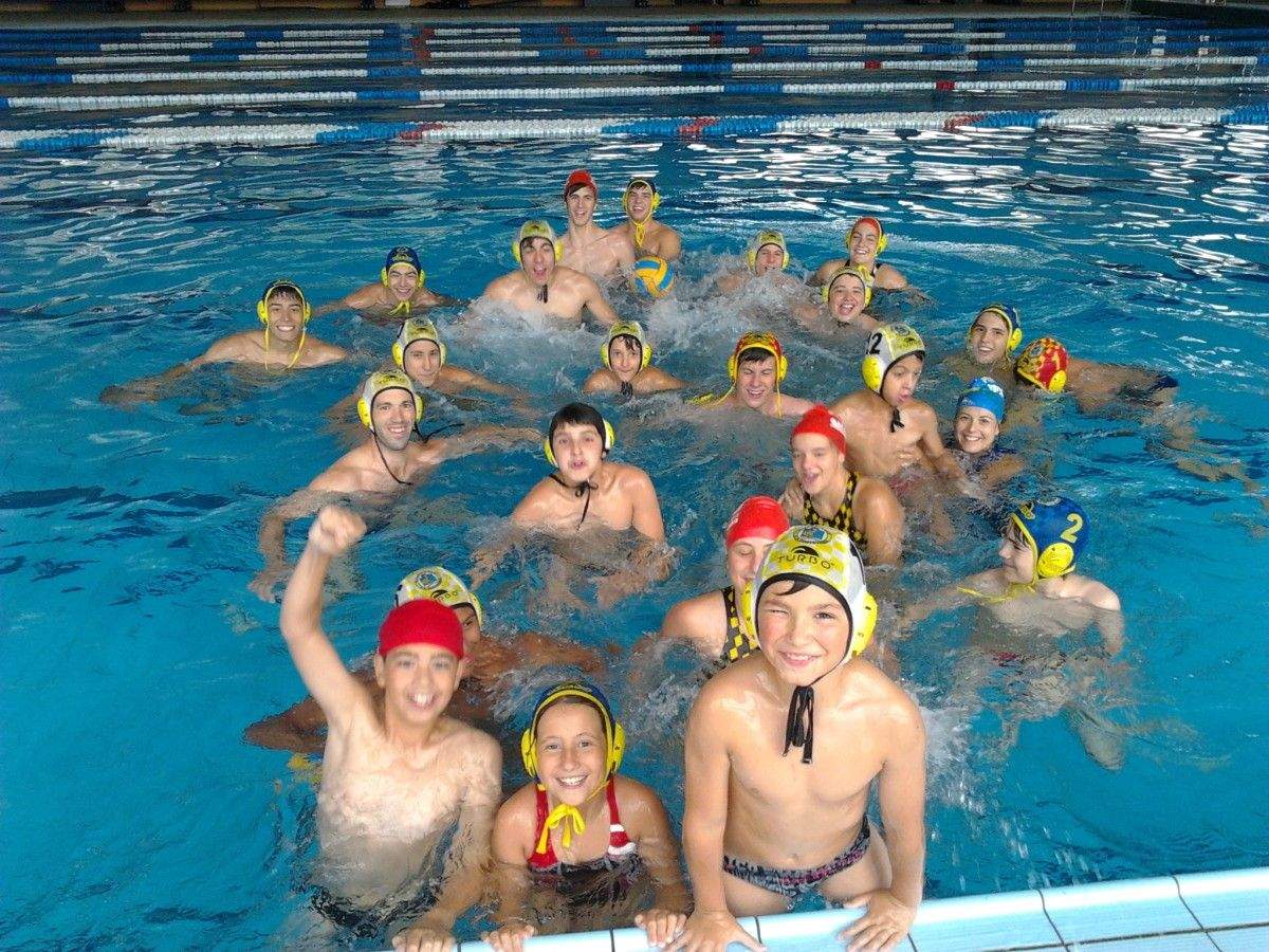 Entrenamiento del Waterpolo Galaico en Ponte Muíños