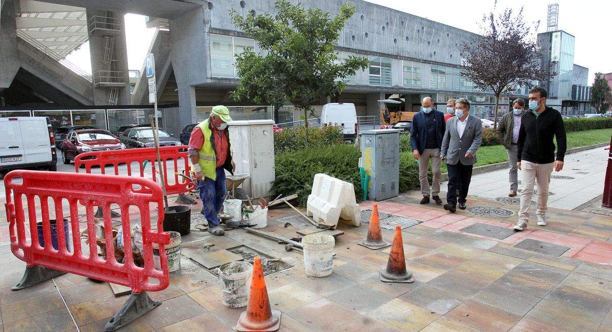 Obras de reordenación de la Avenida da Coruña