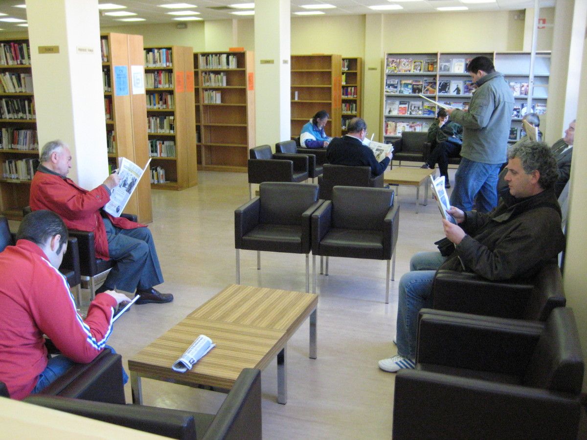 Sala de lectura de la Biblioteca de Pontevedra